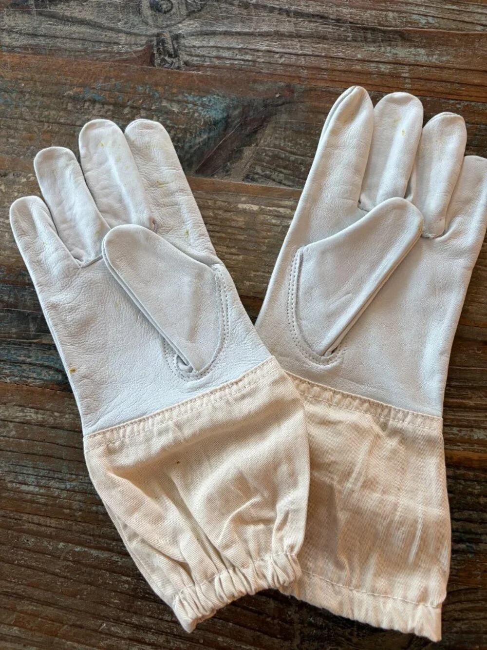 Bee keeping Leather Gloves, Pruning gloves. Size Small